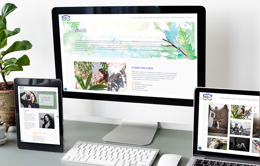 Creación página web para fotógrafos